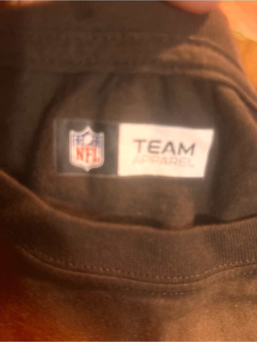 NFL Black Team Apparel Short Sleeve Tee - Logo Tag